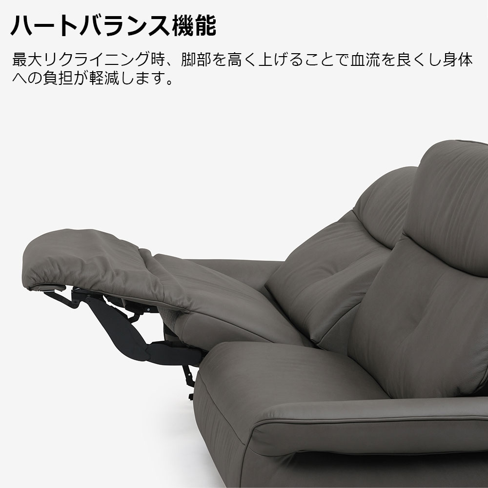 himolla(ヒモラ)電動リクライニングソファ「オスカー2」幅212cm 革#24マグマ
