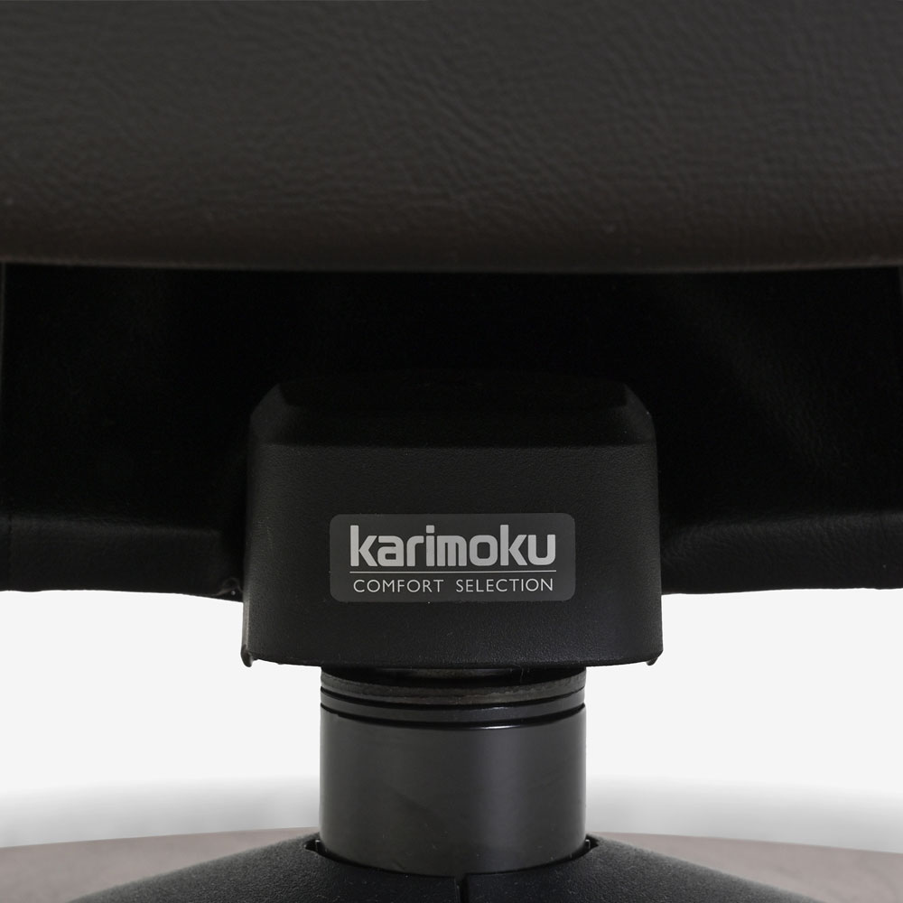 カリモク家具 リクライニングチェア「R307」半革#X353ビターブラウン色 木部ウォールナット色
