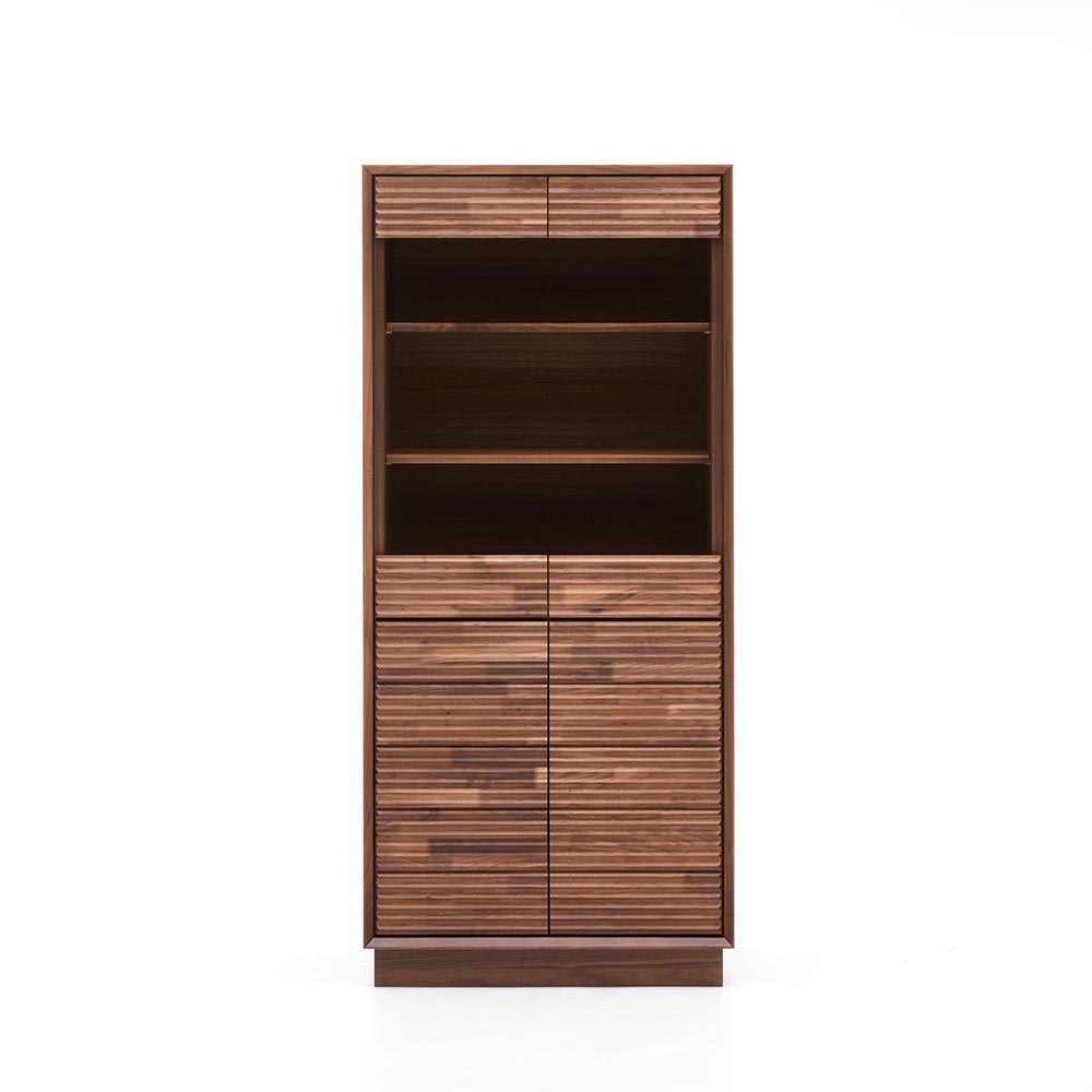 カリモク家具 キュリオケース「デセール Q301EA」ウォールナット材XRG色【セール対象品のため5%OFF】