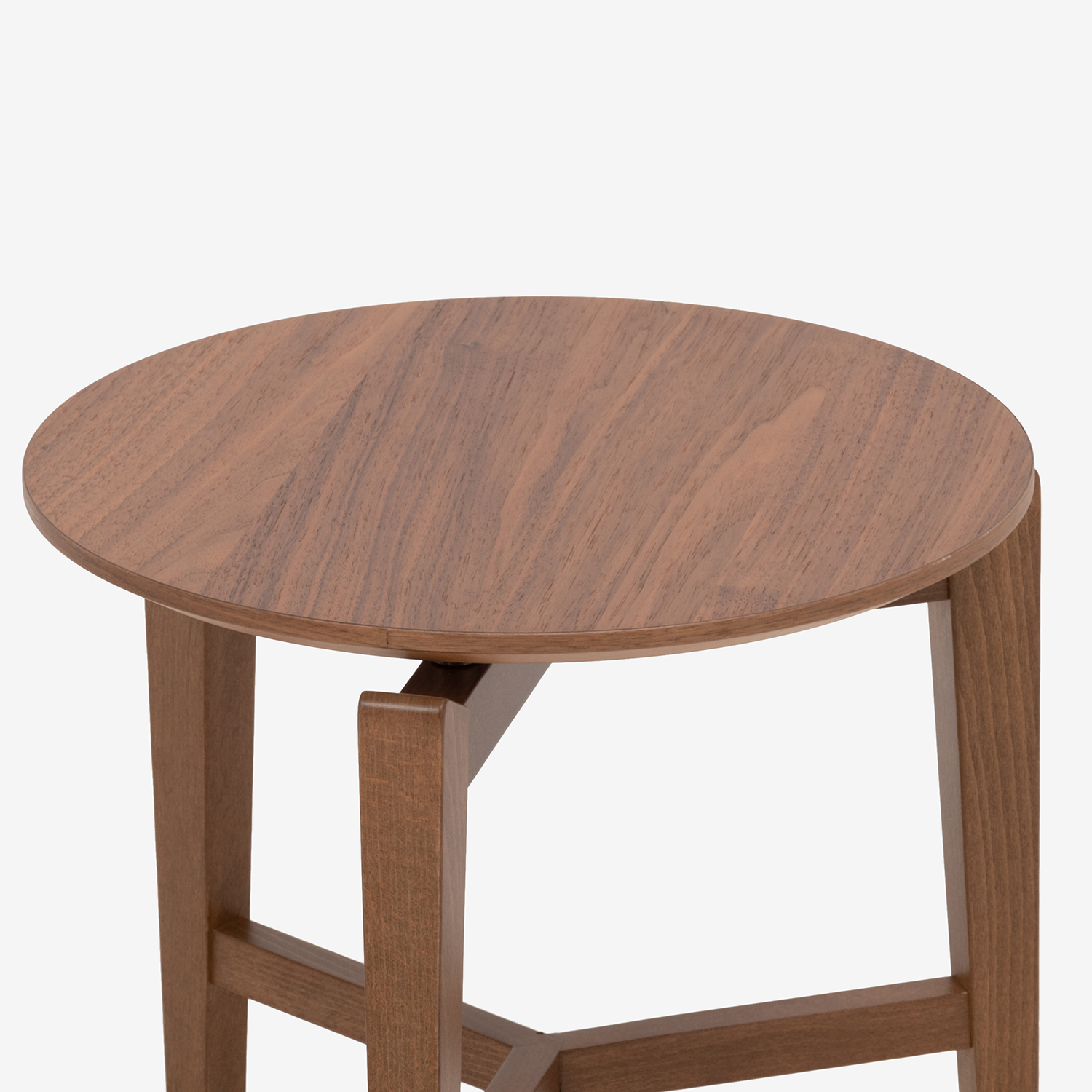 Calligaris(カリガリス)サイドテーブル 「シンボル CS5055-P」丸400 ウォールナット色