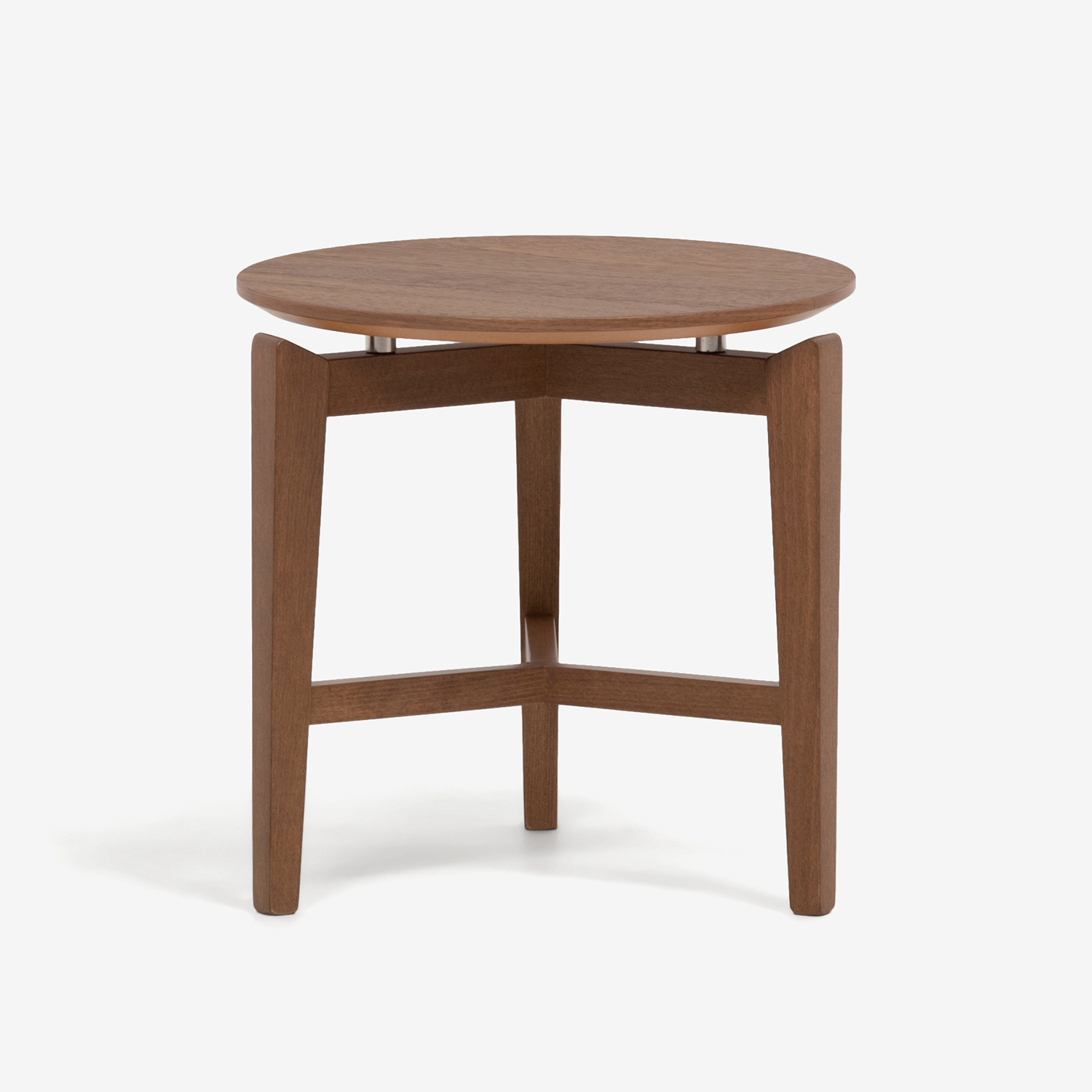 Calligaris(カリガリス)サイドテーブル 「シンボル CS5055-P」丸400 ウォールナット色