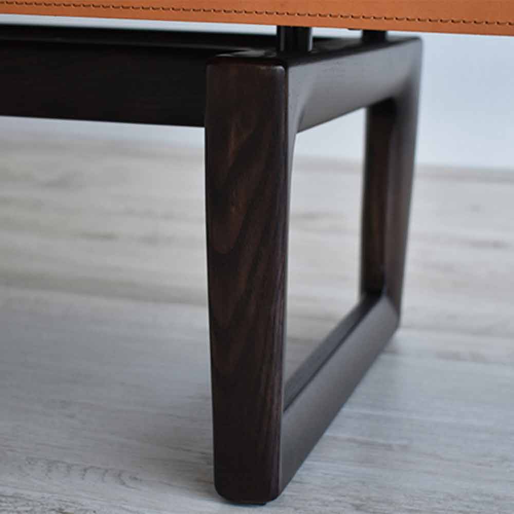 PoltronaFrau（ポルトローナ・フラウ）テレビボード「フィデリオ」幅240cm アッシュ材 革キャメル色【次回入荷未定】【セール対象品のため5%OFF】