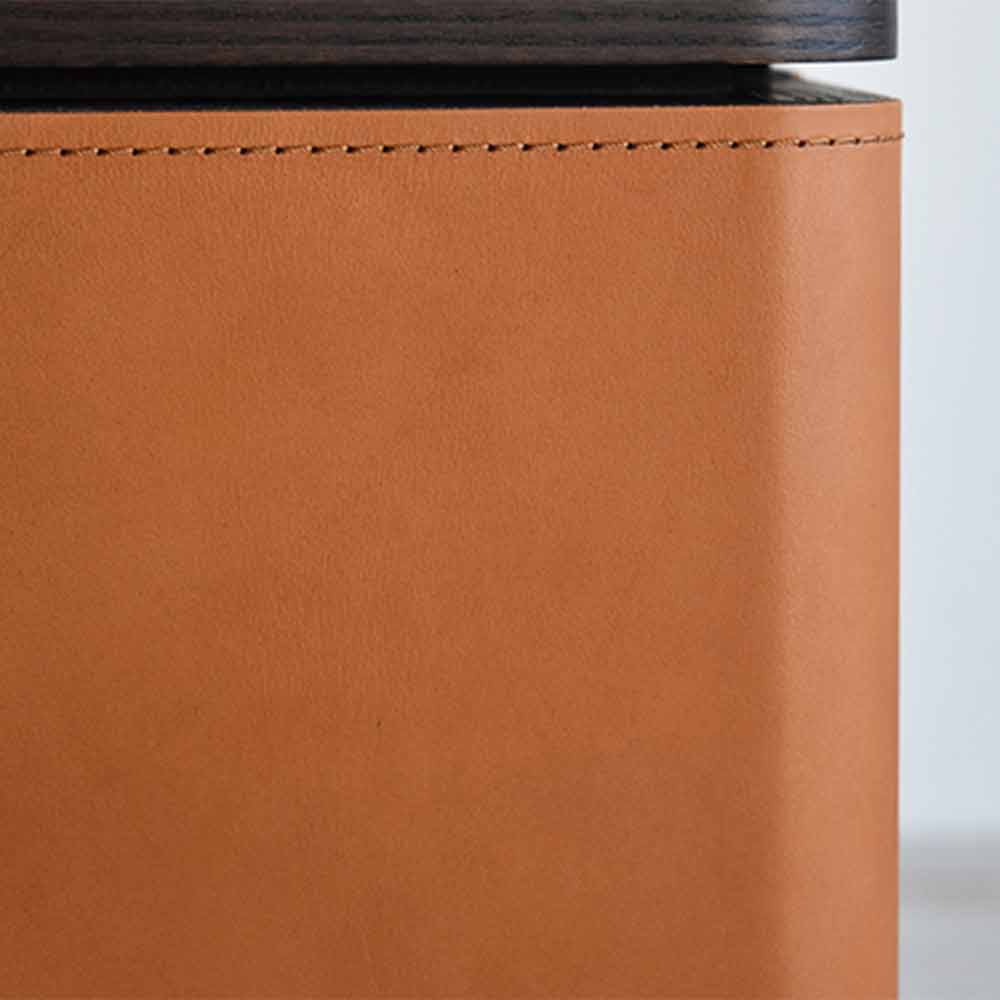 PoltronaFrau（ポルトローナ・フラウ）テレビボード「フィデリオ」幅240cm アッシュ材 革キャメル色【次回入荷未定】【セール対象品のため5%OFF】