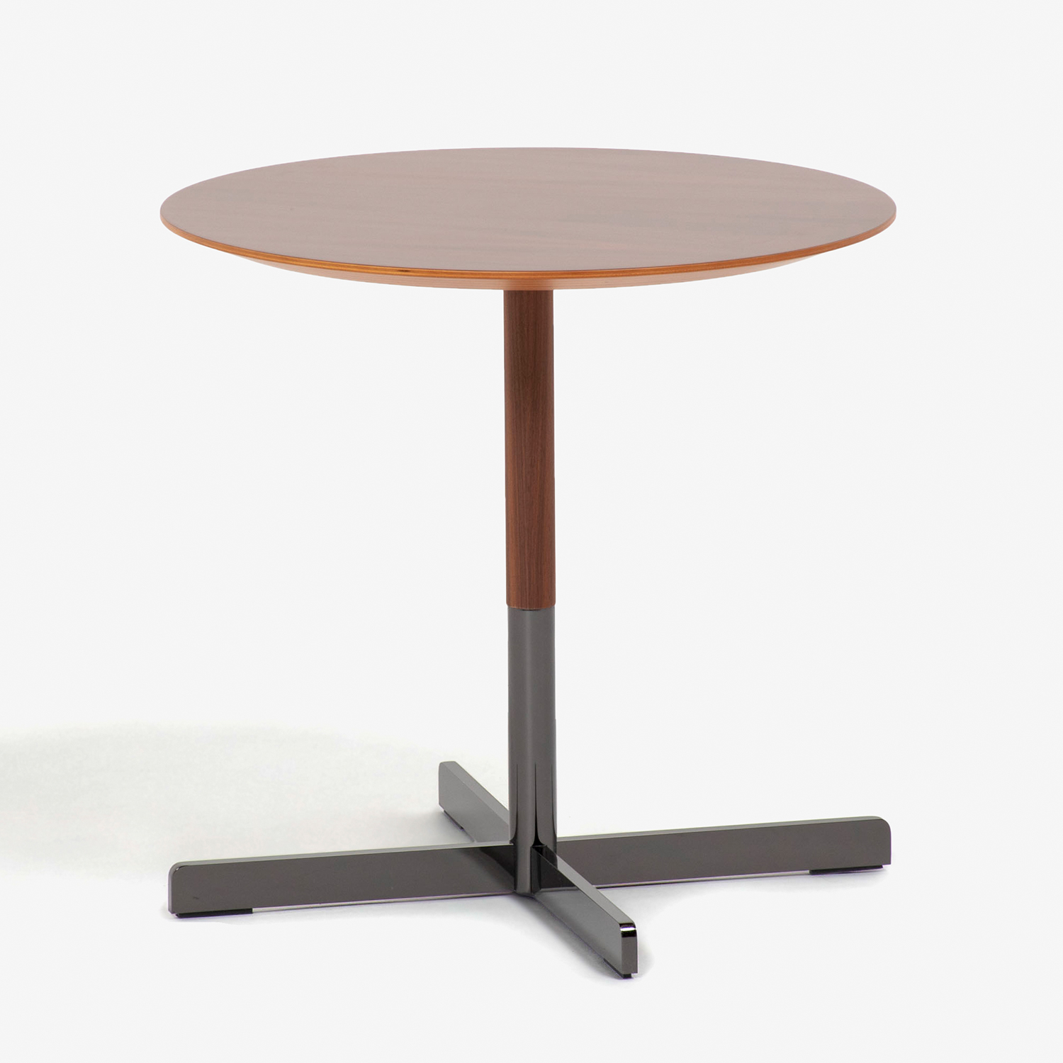 PoltronaFrau（ポルトローナ・フラウ）サイドテーブル 「ボブ」 ロータイプ 丸46cm ウォールナット材