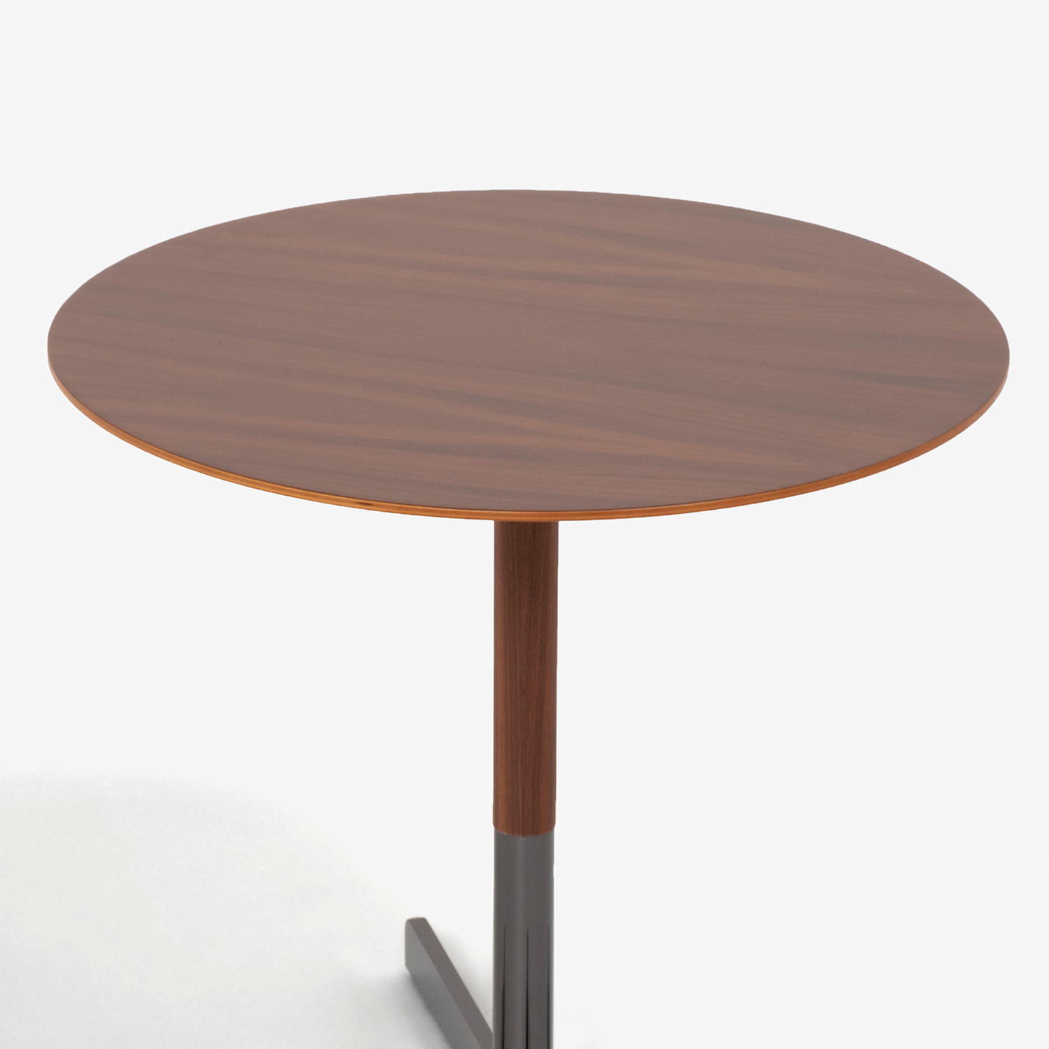 PoltronaFrau（ポルトローナ・フラウ）サイドテーブル 「ボブ」 ロータイプ 丸46cm ウォールナット材