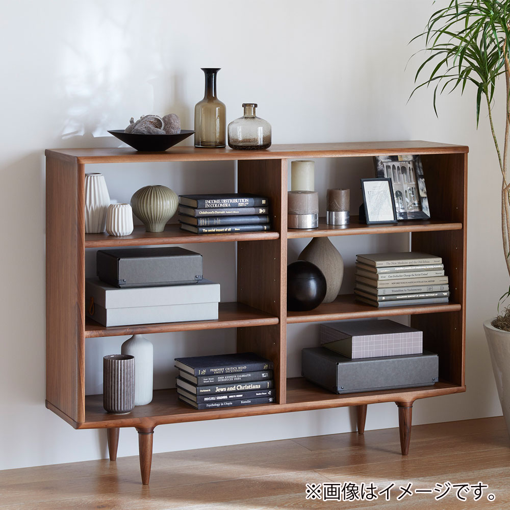 起立木工 オープンシェルフ「KISSUI(キッスイ)」幅120cm ウォールナット材【セール対象品のため5%OFF】