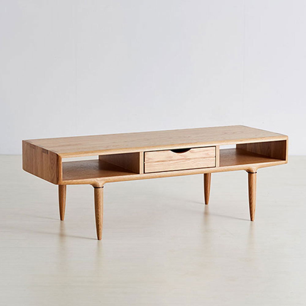 起立木工 センターテーブル 「KISSUI(キッスイ)」幅120cm ナラ材