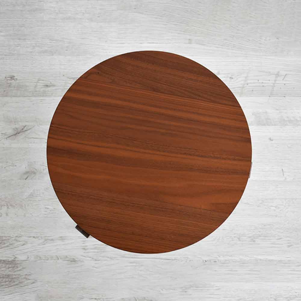 Calligaris(カリガリス)サイドテーブル 「シンボル CS5055-P」丸400 ウォールナット色