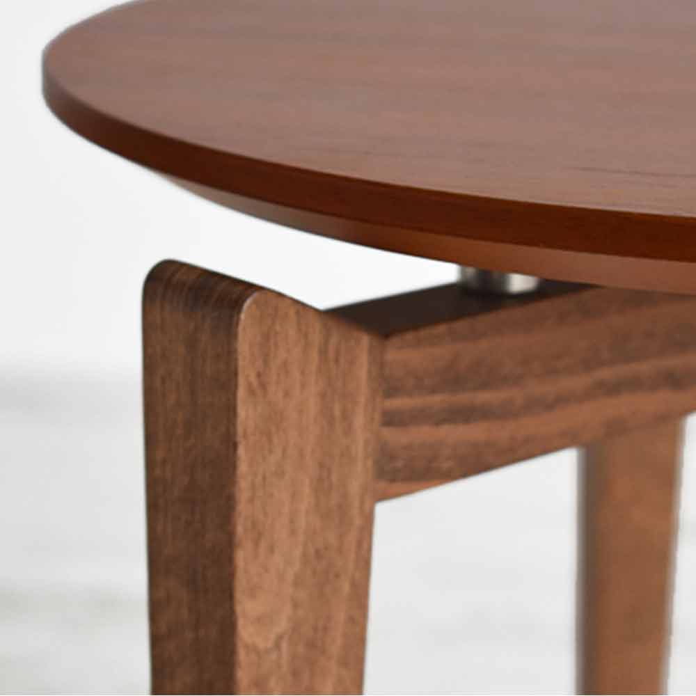 Calligaris(カリガリス)サイドテーブル 「シンボル CS5055-P」丸400 ウォールナット色