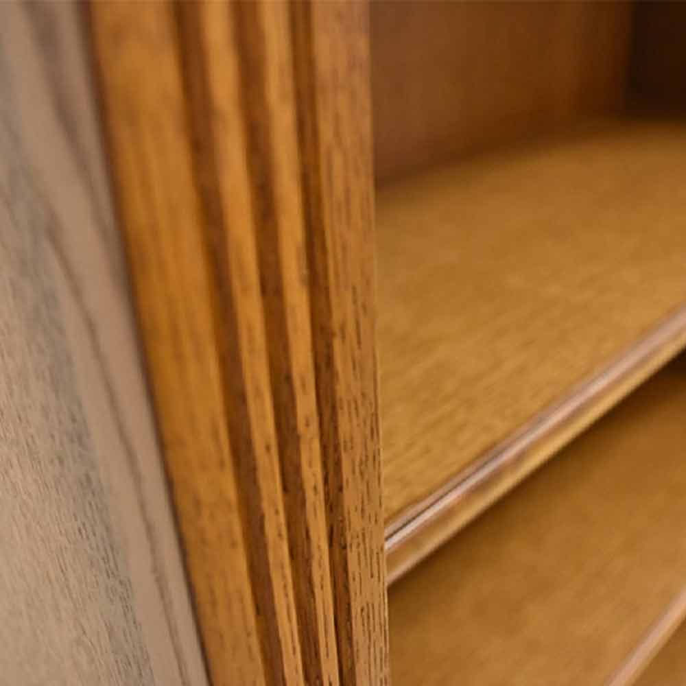ブックケース「ブルックス」幅90cm ナラ材【セール対象品のため5%OFF】