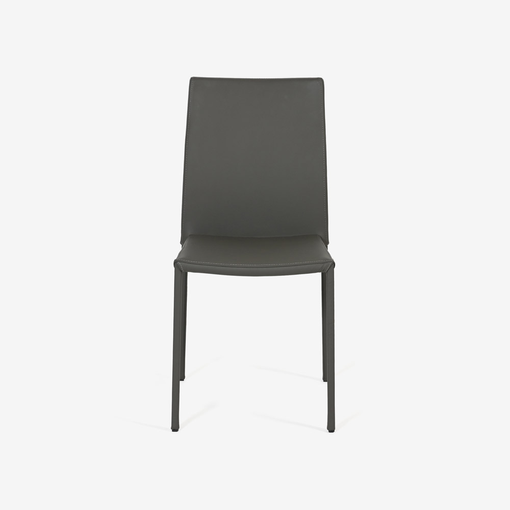 ligne roset(リーン・ロゼ)ダイニングチェア「ロゼスリム」革グレー【受注生産品】【LIGNE ROSET FAIR 6月28日(日)まで15%OFF】