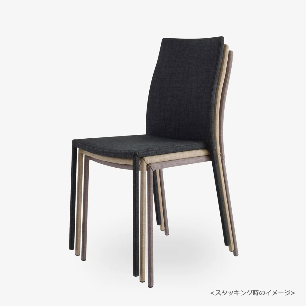 ligne roset(リーン・ロゼ)ダイニングチェア「ロゼスリム」革グレー【受注生産品】【LIGNE ROSET FAIR 6月28日(日)まで15%OFF】