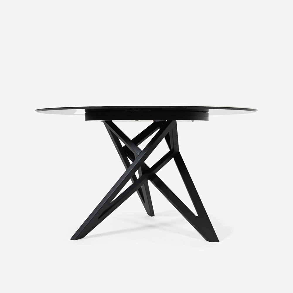 ligne roset(リーン・ロゼ)ダイニングテーブル「ロゼエンネア」セラミック天板 円形 脚ブラック 直径130cm【受注生産品】【LIGNE ROSET FAIR 6月28日(日)まで15%OFF】