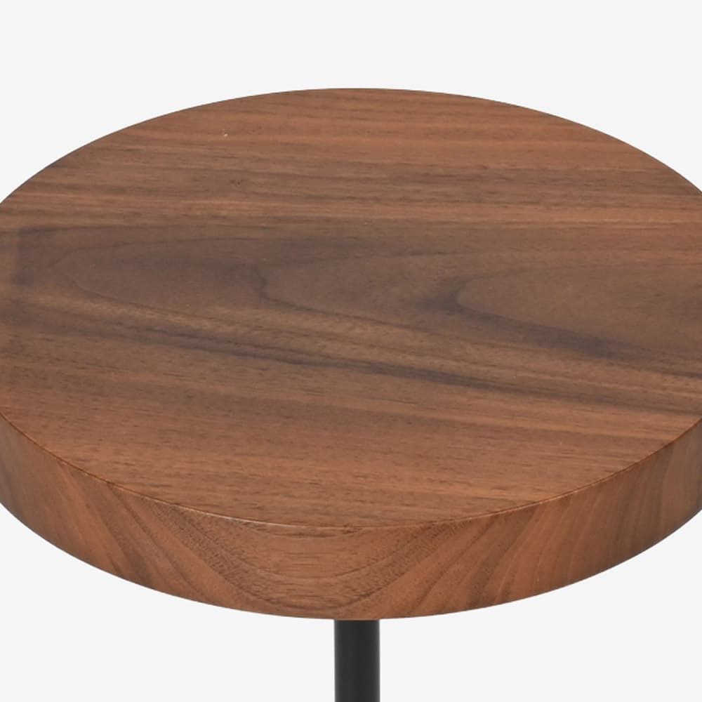 ligne roset(リーン・ロゼ)サイドテーブル「ロゼシャンテレール」丸25cm ウォールナット材【受注生産品】【LIGNE ROSET FAIR 6月28日(日)まで15%OFF】