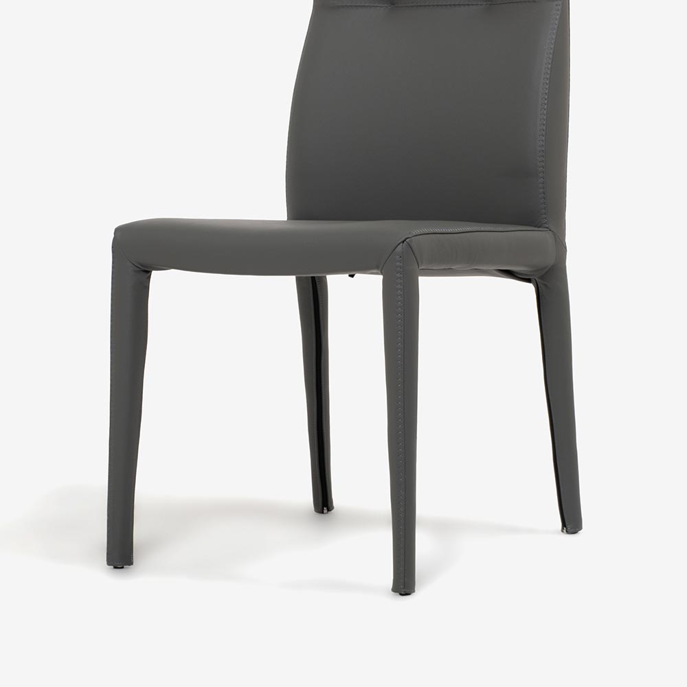 cattelan italia (カッテラン・イタリア) ダイニングチェア「アガサフレックス」革 スモーク色【次回入荷未定】