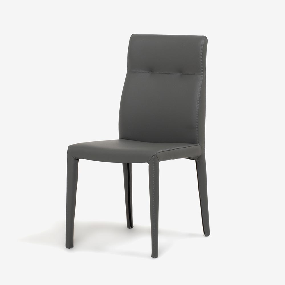 cattelan italia (カッテラン・イタリア)　ダイニングチェア「アガサフレックス」革 スモーク色【次回入荷未定】