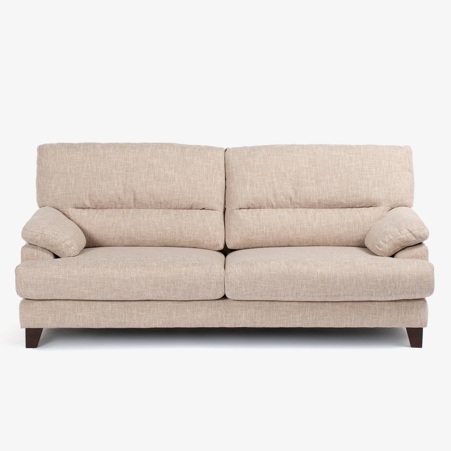 ソファ 3人掛け「アクア SD-341C」幅196cm 布#FG220-3D ベージュ色 脚部全2色