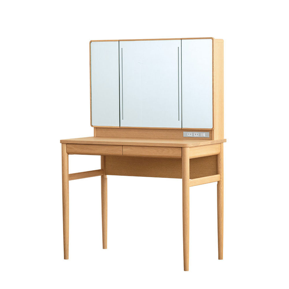 浜本工芸　ドレッサー「No.8000・No.8004・No.8008」オーク材 全3色 ※椅子別売［No.8000］