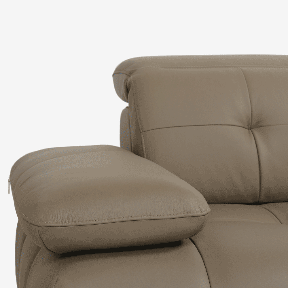 CORIUM(コリウム)コーナーカウチソファ3点セット 向って左カウチ「ヴァロ model.COR-A6351」革#CO-JRY513E パインバーク色