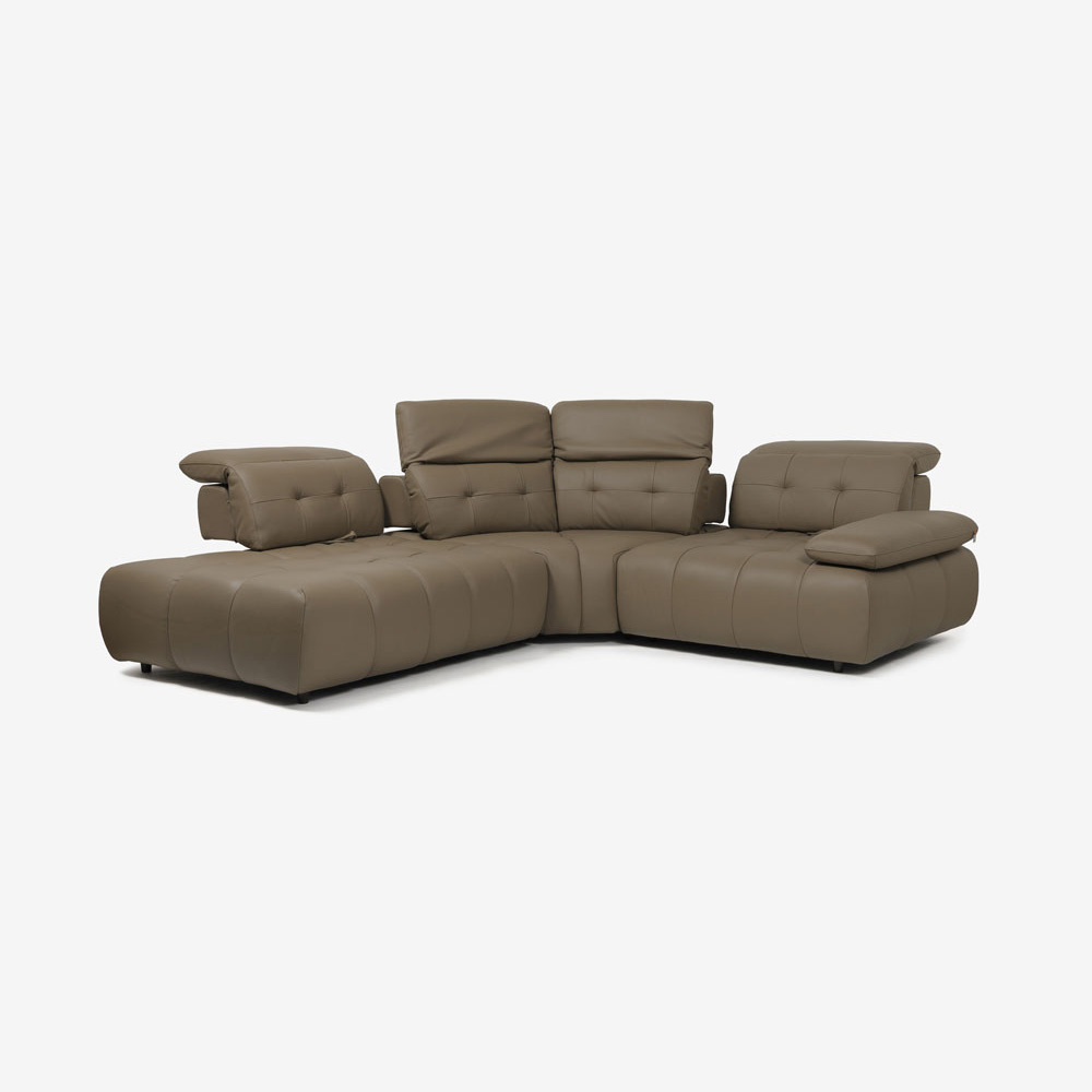 CORIUM(コリウム)コーナーカウチソファ3点セット 向って左カウチ「ヴァロ model.COR-A6351」革#CO-JRY513E パインバーク色