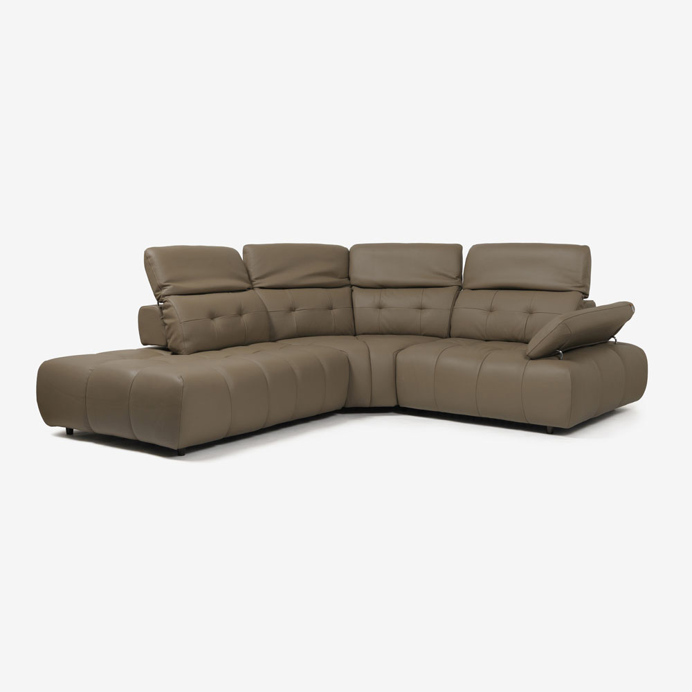 CORIUM(コリウム)コーナーカウチソファ3点セット 向って左カウチ「ヴァロ model.COR-A6351」革#CO-JRY513E パインバーク色