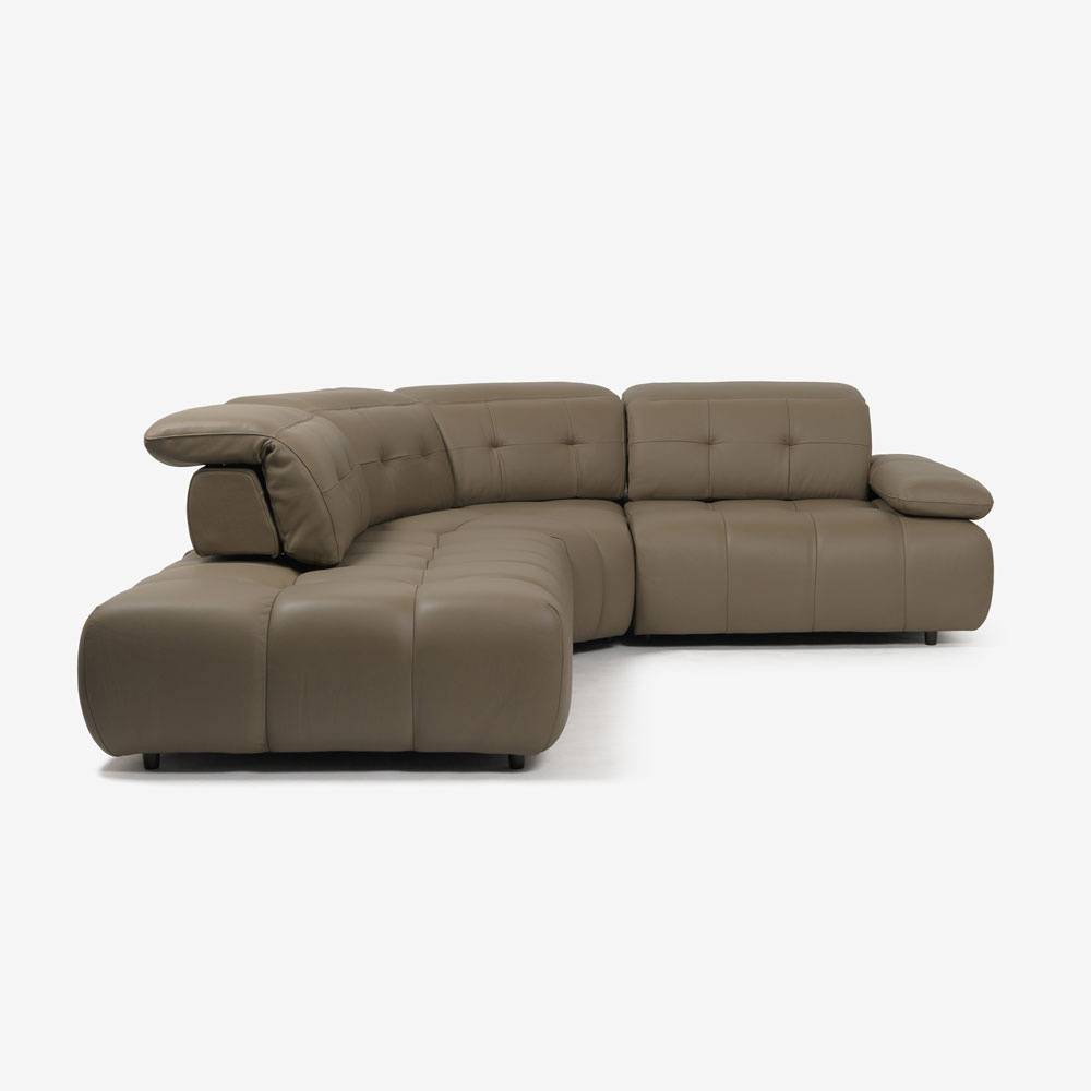 CORIUM(コリウム)コーナーカウチソファ3点セット 向って左カウチ「ヴァロ model.COR-A6351」革#CO-JRY513E パインバーク色