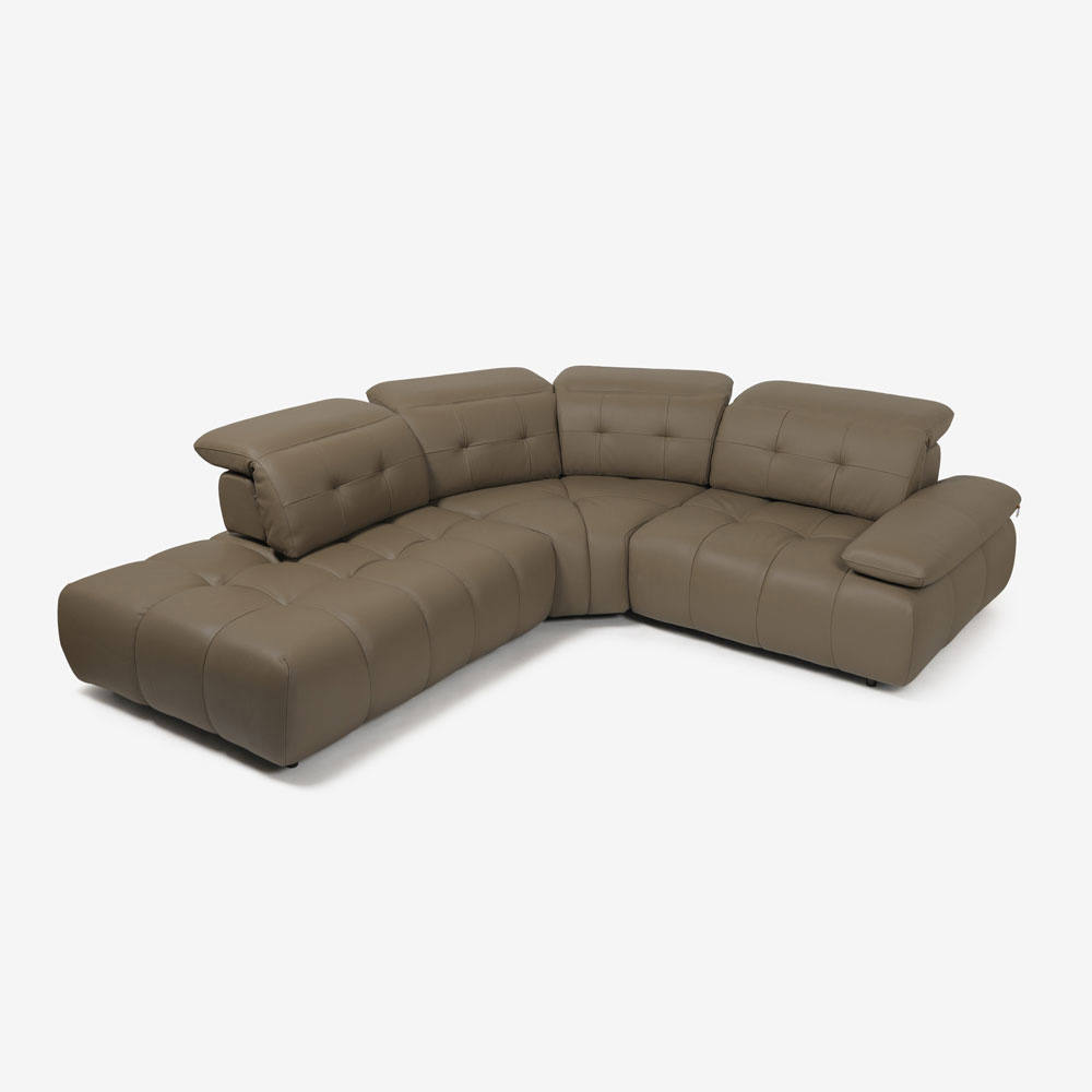 CORIUM(コリウム)コーナーカウチソファ3点セット 向って左カウチ「ヴァロ model.COR-A6351」革#CO-JRY513E パインバーク色