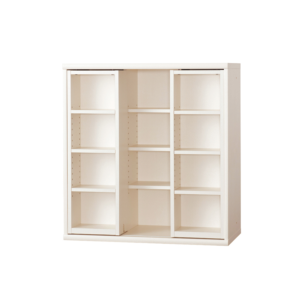 小島工芸 書棚「ニューオファー NOF-90 スライドオープン」幅90cm 全4色【セール対象品のため5%OFF】