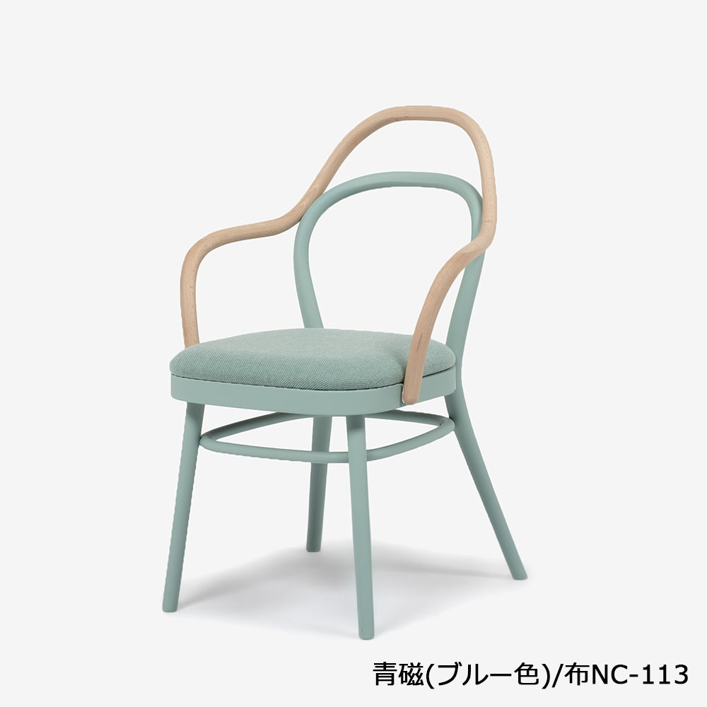 秋田木工 ダイニングチェア「magekko(まげっこ)」ブナ材 カラータイプ 全5色【受注生産品】