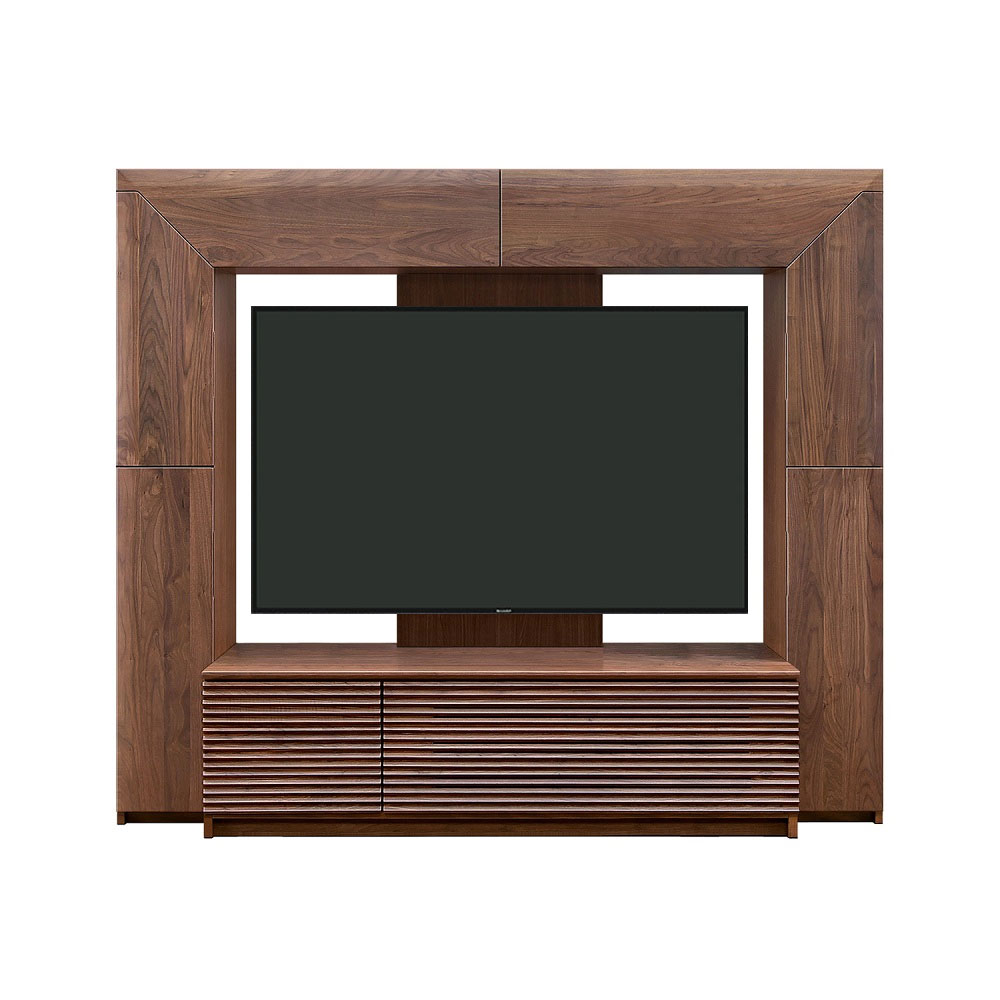 テレビボード「アクロス」ハイタイプ 幅200cm ウォールナット材【セール対象品のため5%OFF】