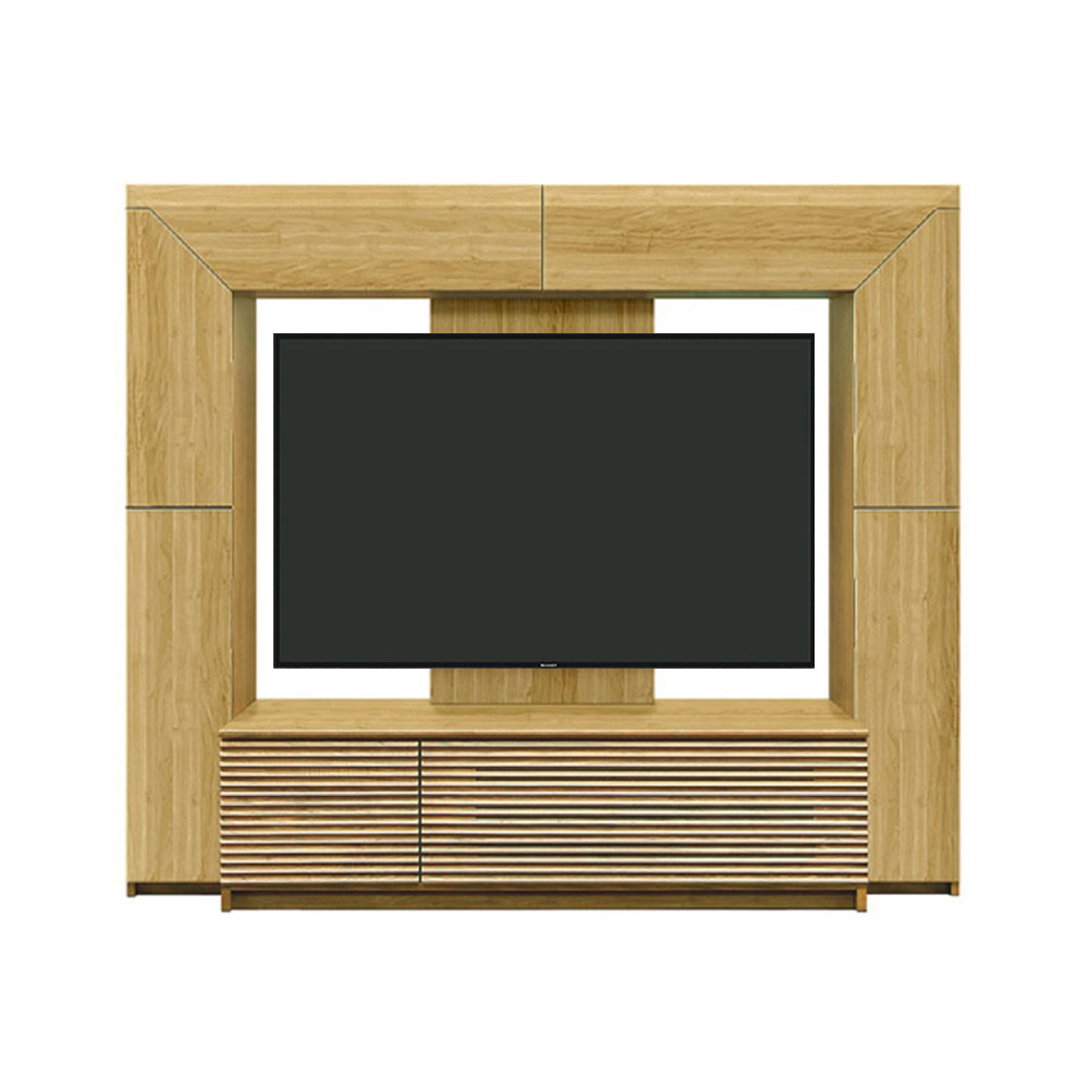 テレビボード「アクロス」ハイタイプ 幅200cm オーク材ホワイトオーク色【セール対象品のため5%OFF】