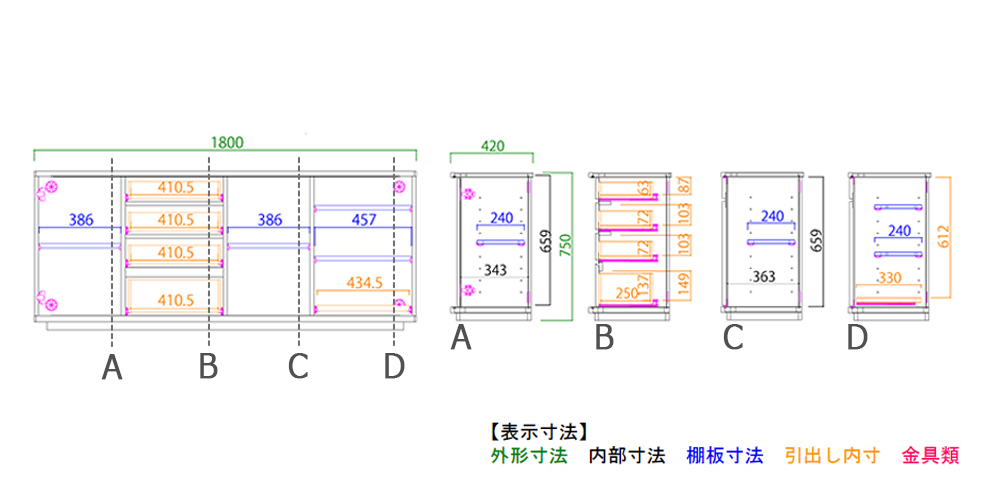 内寸図