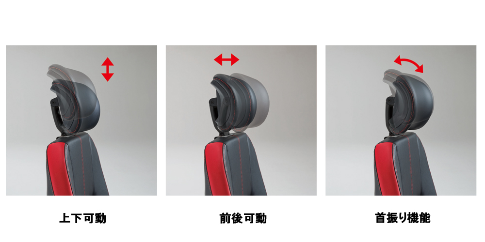 ゲーミングチェア「STRIKER ストライカー」可動ヘッドレスト