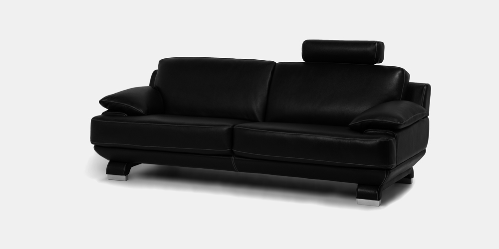ヘッドレスト「L/S LUXE-01」革#R-887C ブラック色