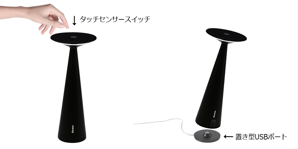 タッチセンサー　USBポート