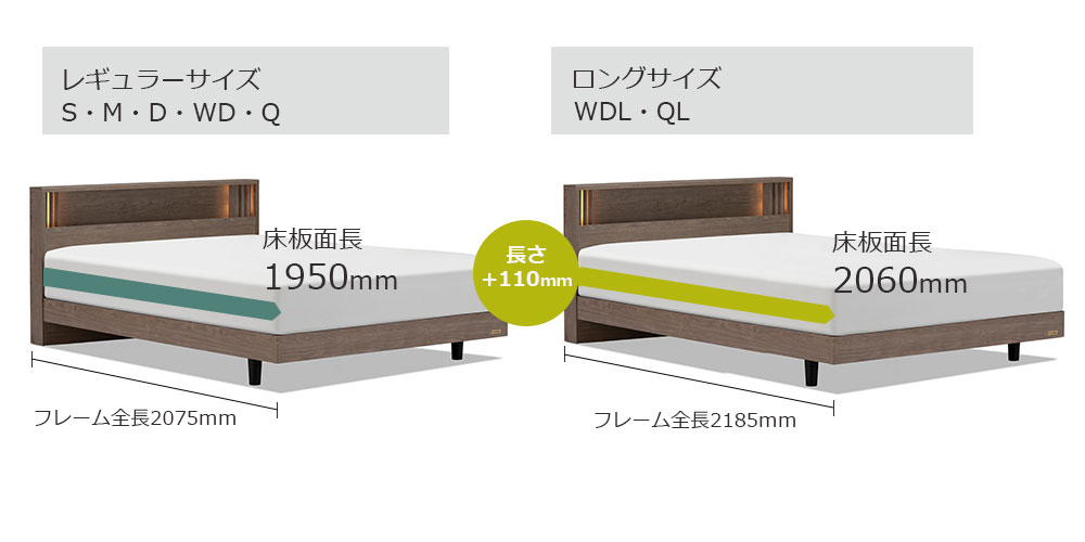選べるロングサイズ（WDL・QL）