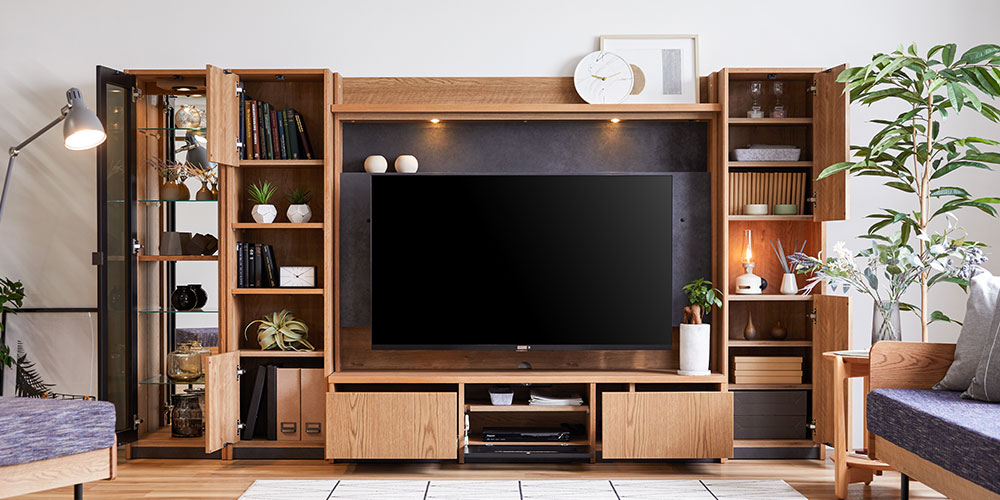 テレビボード「バロン」オークヴィンテージナチュラル色