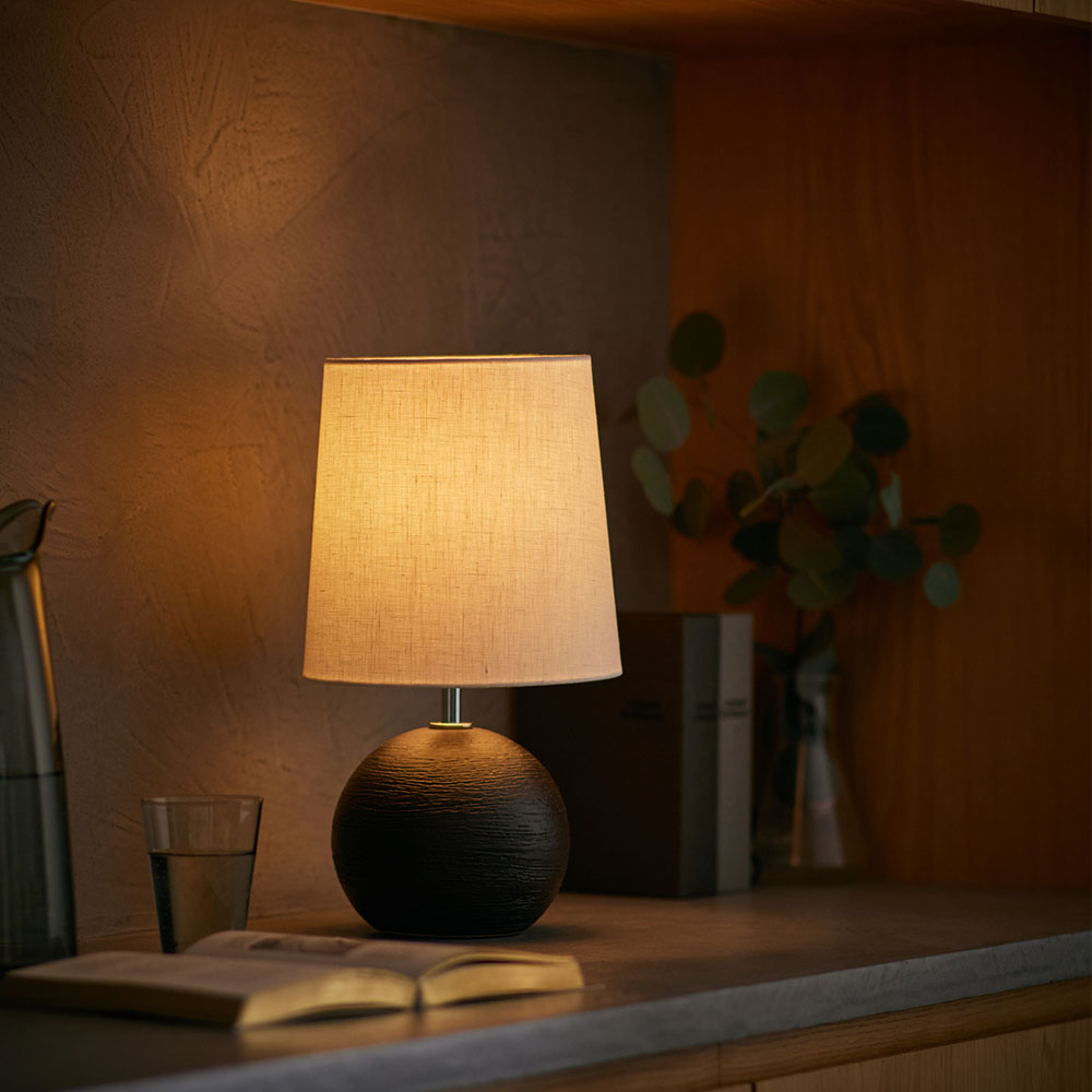 mini lamp ミスティカル HT1008-BK-LWHの点灯画像