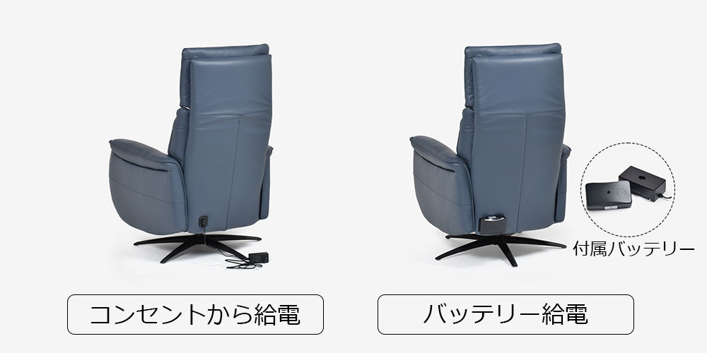 背面の給電