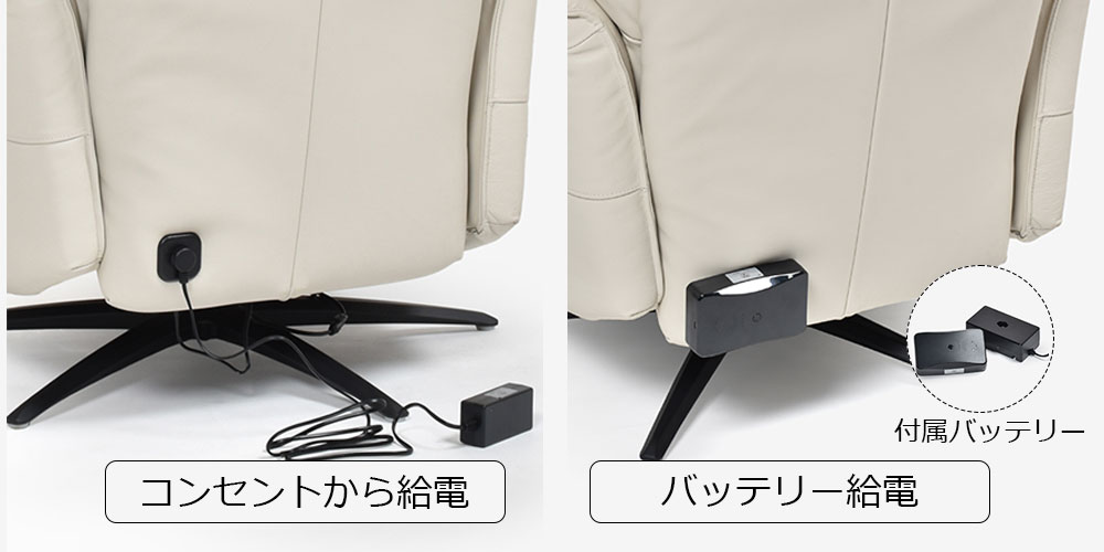 背面の給電