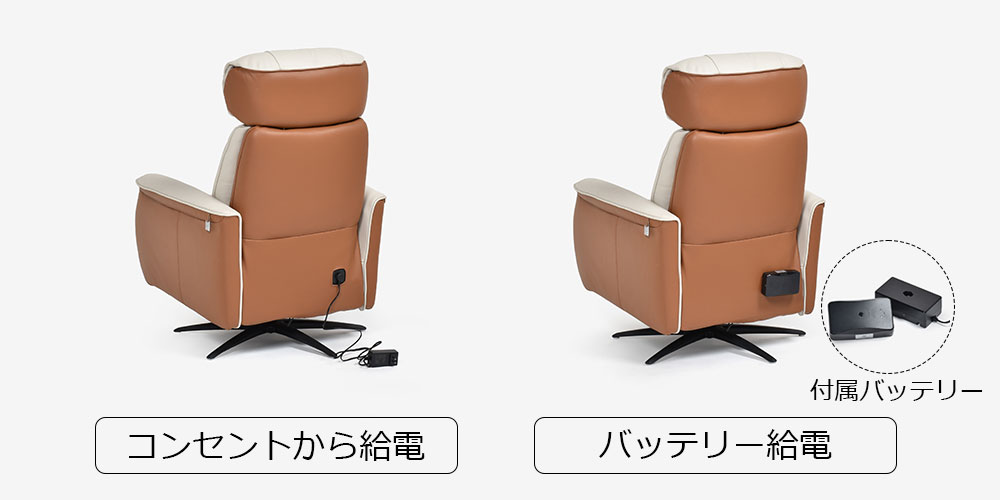 背面の給電