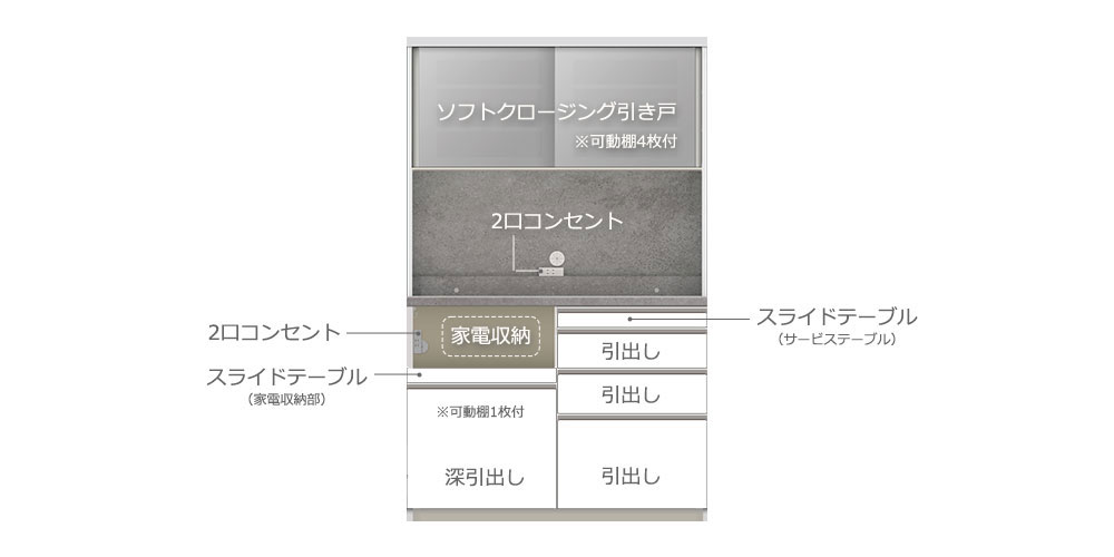 HM オープンボード 幅120cmのパーツ
