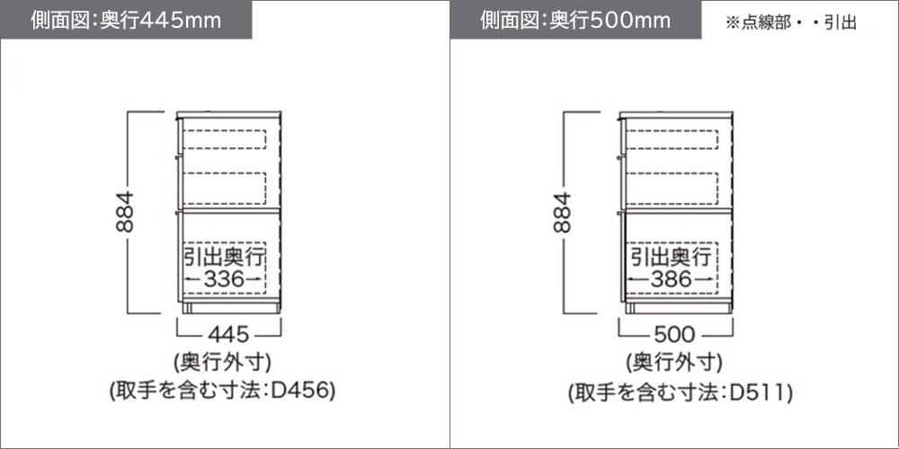 NW-S602R・602R下台側面図