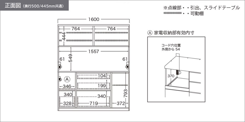 NWB-1600R正面図