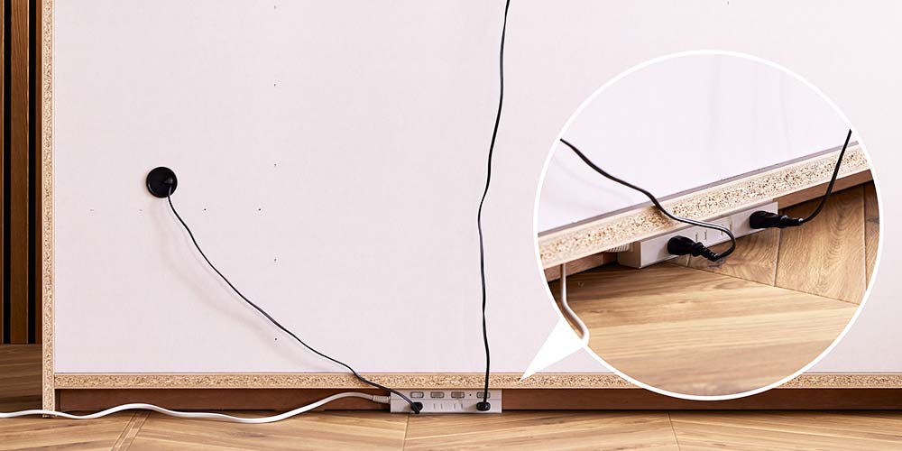 サイドボード「Scene シーン」の電源タップスペース