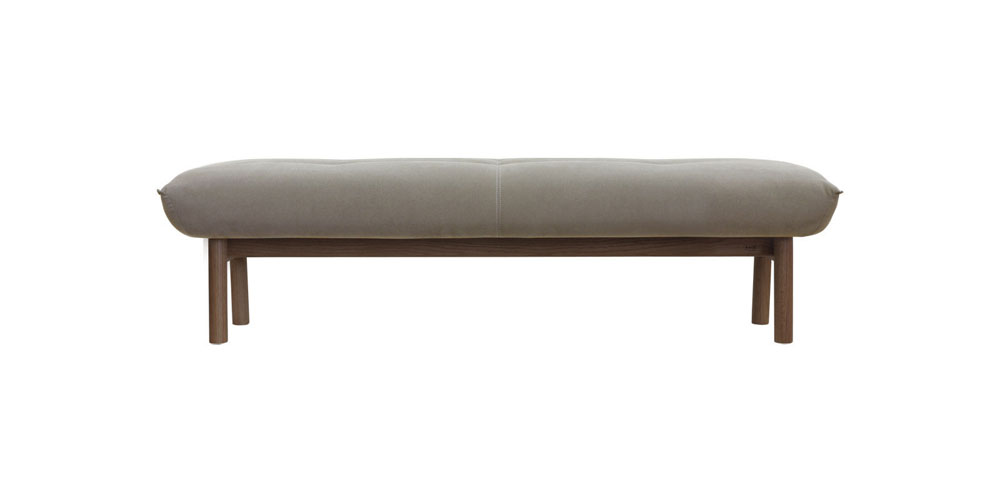 ベンチ 背無「No.3000 3008-150」幅150cm オーク材カフェ色 ディナミカNo.1466