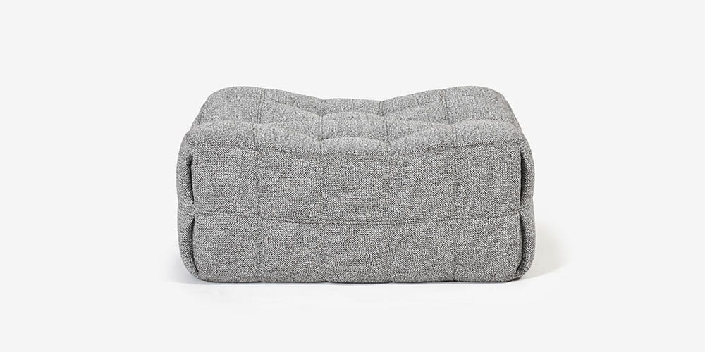 オットマン「ロゼカシマ2」パフL 幅100cm 布＃RM-742