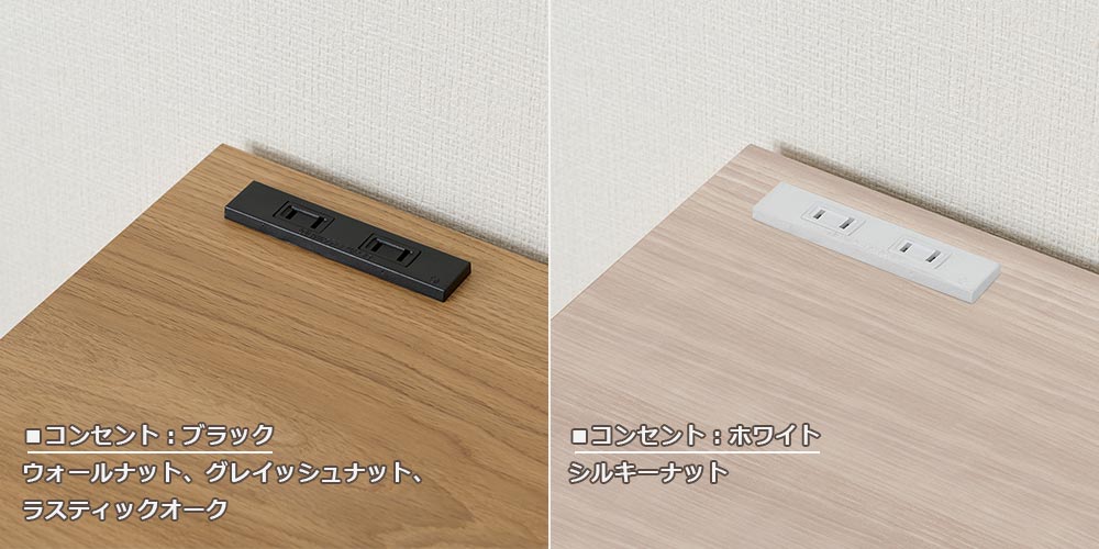 サイドボード「NWシリーズ」の2口コンセント画像