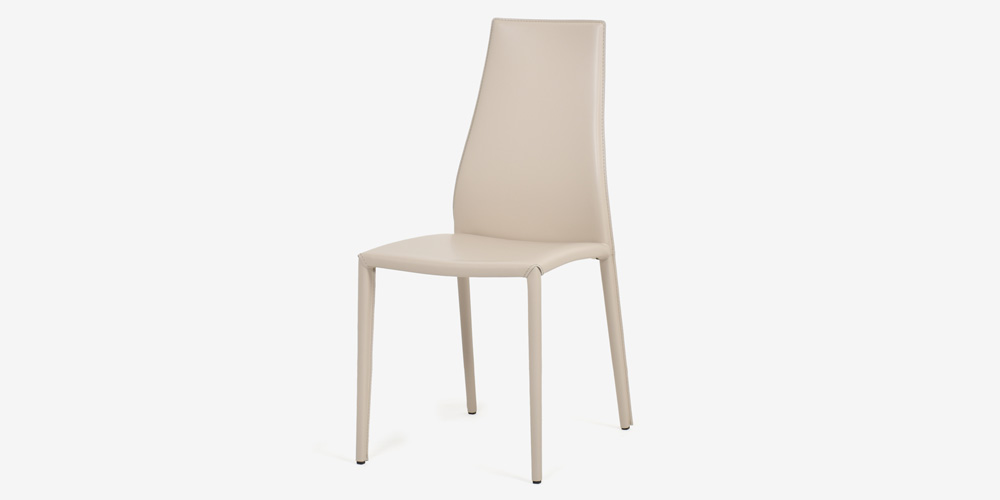 Calligaris（カリガリス）ダイニングチェア「Aida CS1484」革ベージュ色