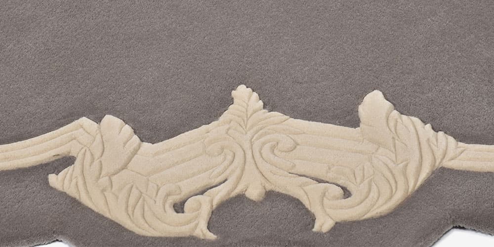 ラグ「STUCCO スタッコ Rタイプ」ウールパイルのアップ
